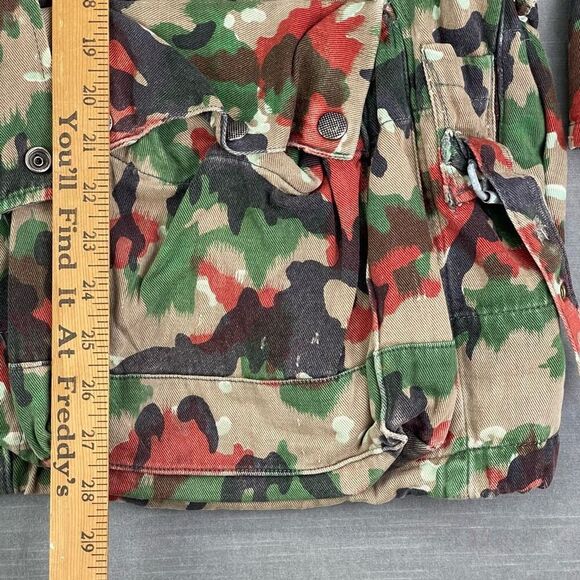 Swiss Army Coat Alpenflage Camouflage M70 Heavy Combat Field Jacket Hooded 46 - Picture 14 of 14